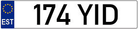 Trailer License Plate